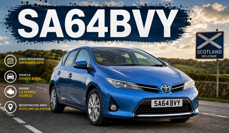 SA64BVY Toyota Auris Registration, Car Details and MOT History